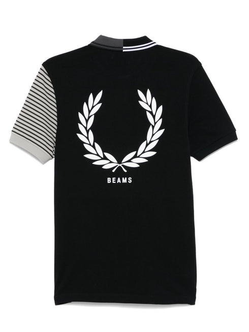 x Beams striped polo shirt