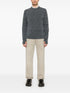 bouclé crew-neck sweater