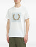 logo-flocked cotton T-shirt