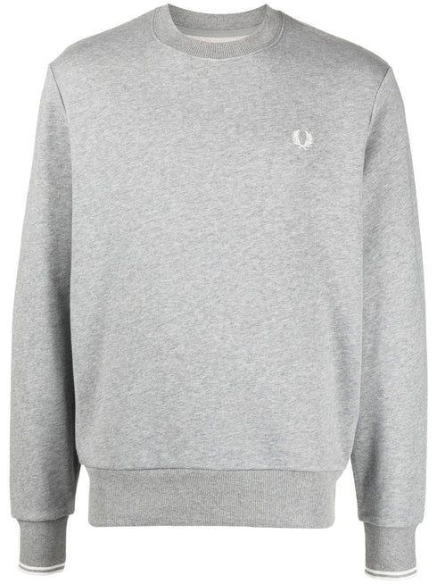 logo-embroidered cotton-blend sweatshirt