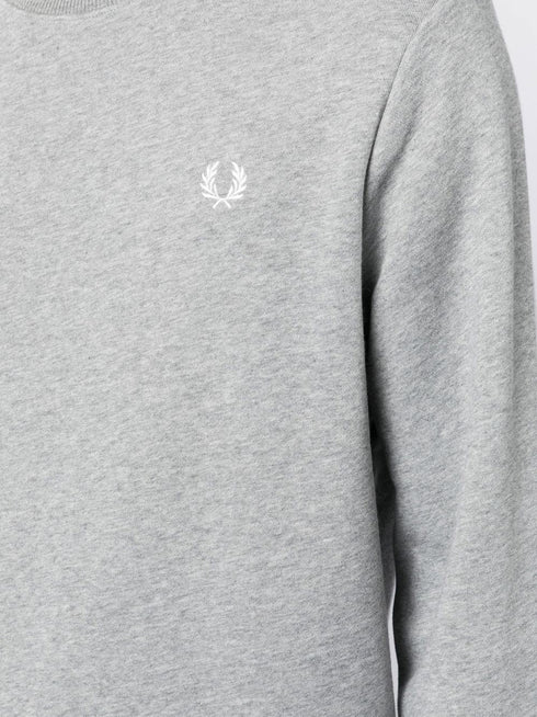 logo-embroidered cotton-blend sweatshirt