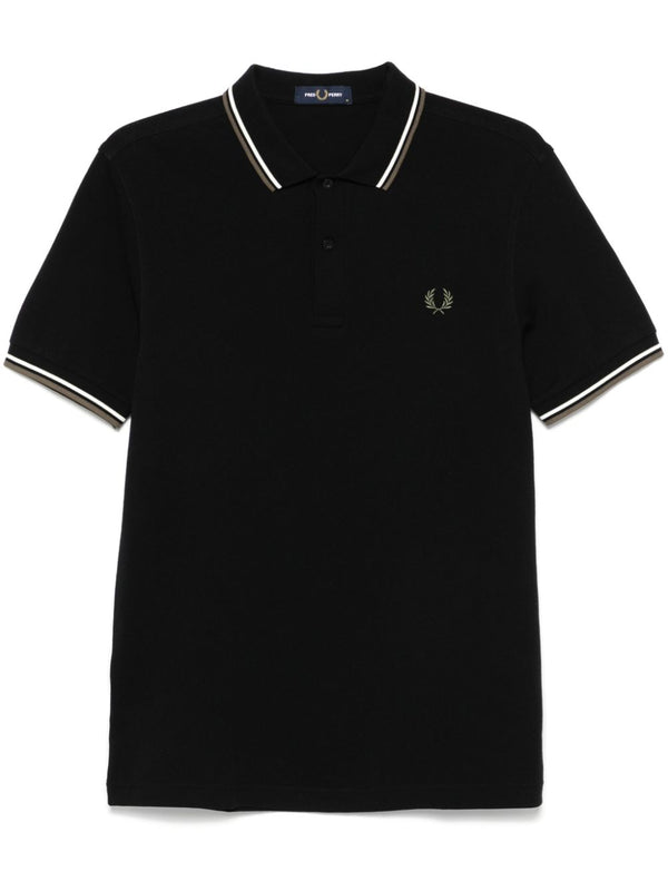 logo-embroidered polo shirt