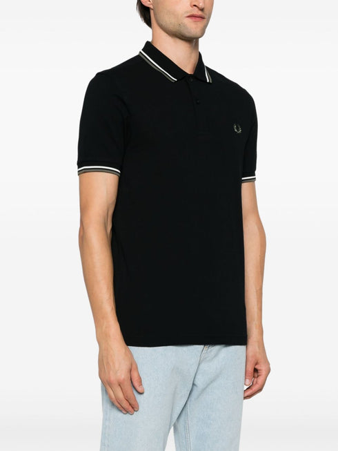 logo-embroidered polo shirt