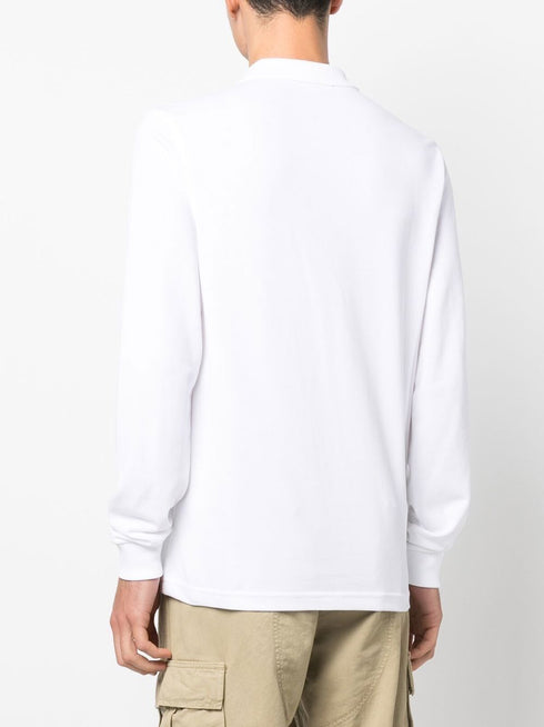 crest-motif polo shirt