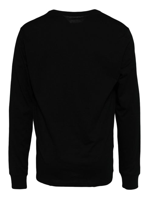 logo-embroidered long-sleeved T-shirt