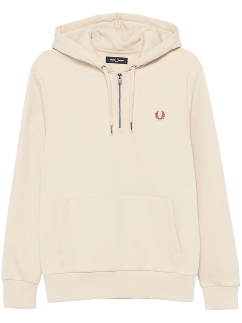 logo-embroidered hoodie