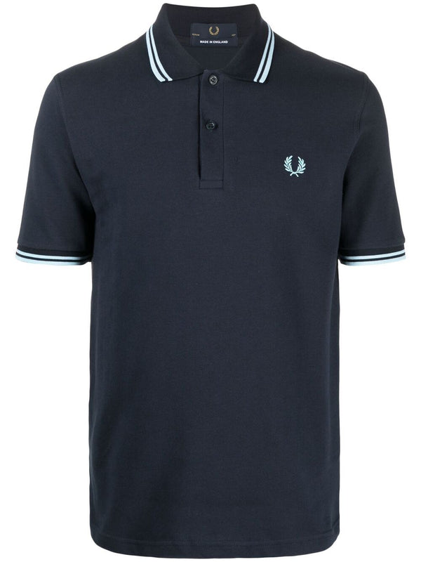 embroidered-logo polo shirt