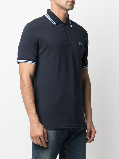 embroidered-logo polo shirt