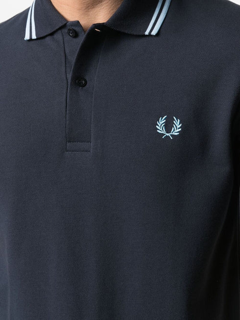 embroidered-logo polo shirt