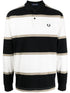 striped cotton polo shirt