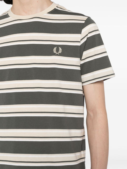 striped cotton T-shirt