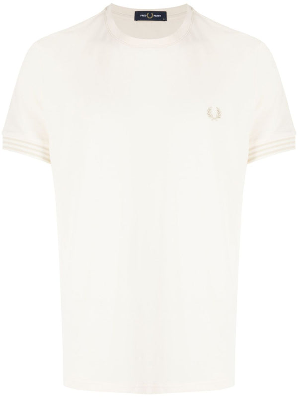 logo-embroidered cotton T-shirt