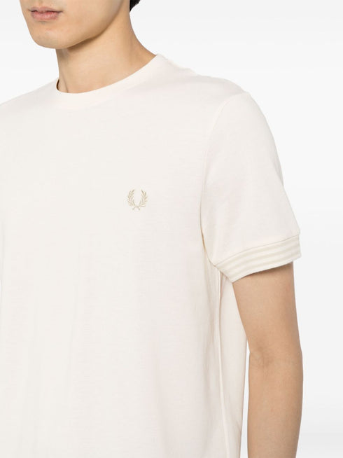 bawełniana koszulka z haftowanym logo