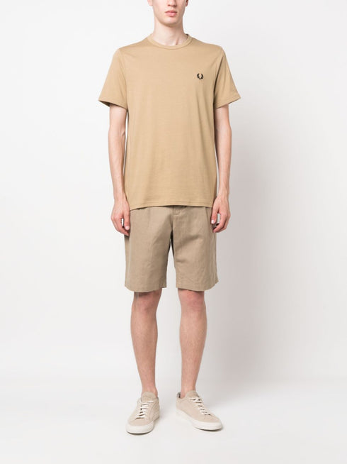 bawełniana koszulka z haftowanym logo