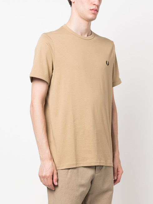 bawełniana koszulka z haftowanym logo