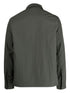 logo-embroidered zipped shirt jacket