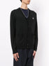 logo-embroidered cardigan