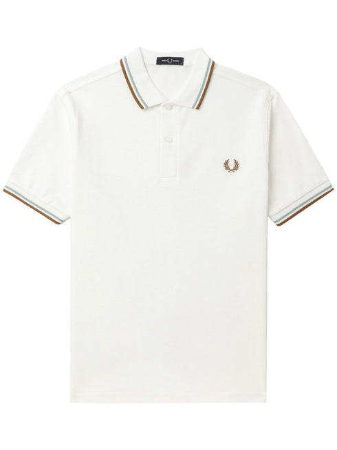 embroidered-logo cotton polo shirt