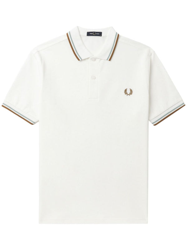 embroidered-logo cotton polo shirt