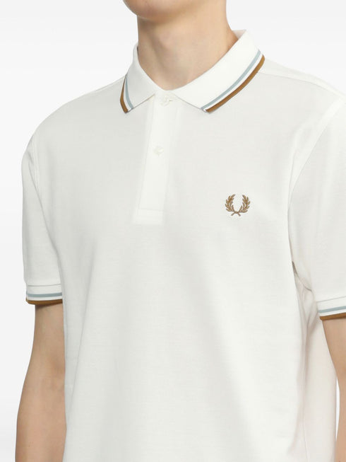 embroidered-logo cotton polo shirt
