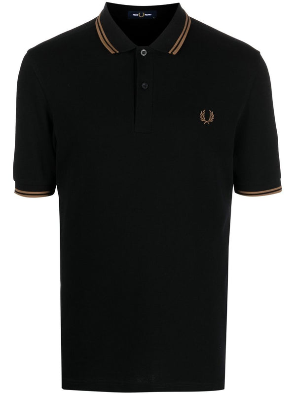embroidered-logo polo shirt