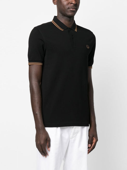 embroidered-logo polo shirt