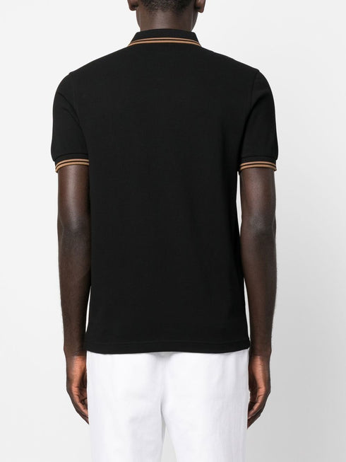 embroidered-logo polo shirt