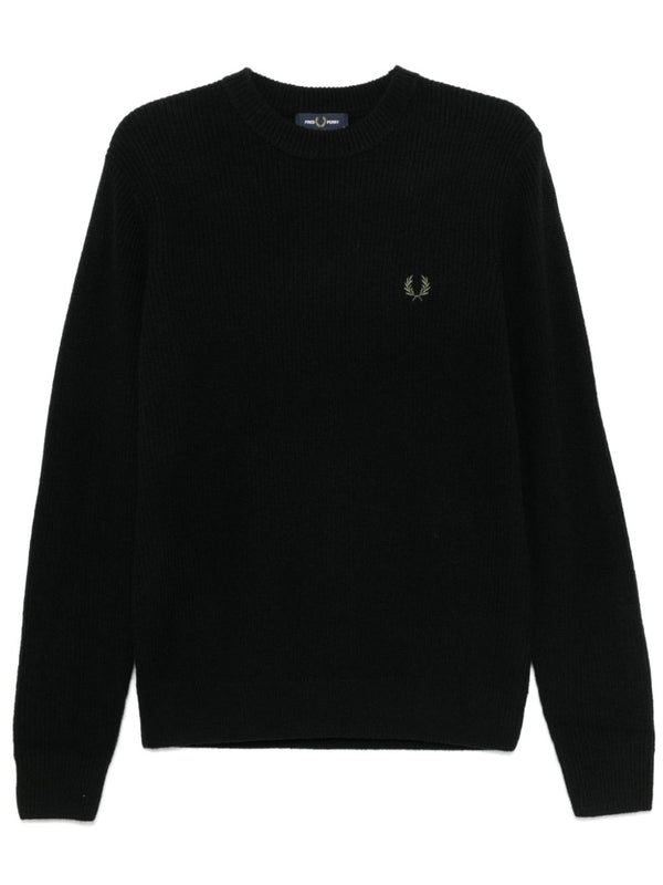 embroidered logo jumper