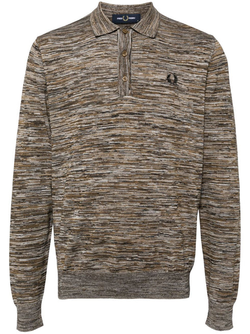 space dye knitted shirt