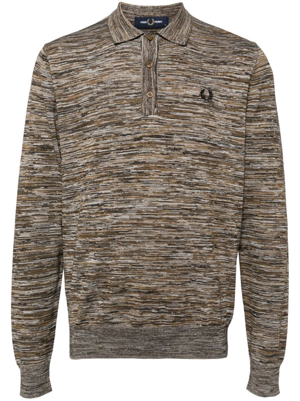 space dye knitted shirt