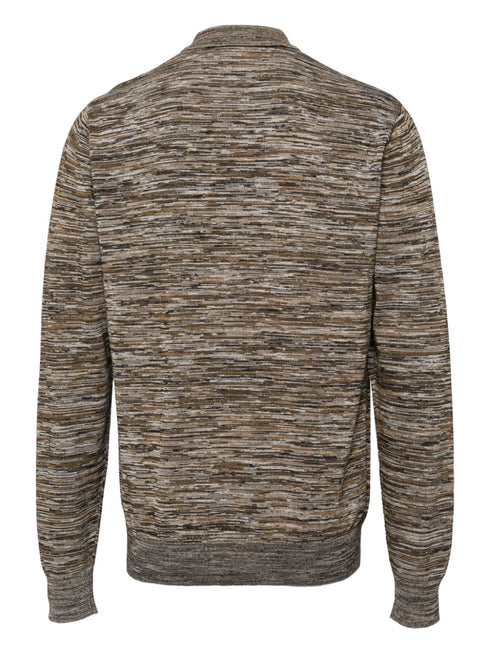 space dye knitted shirt