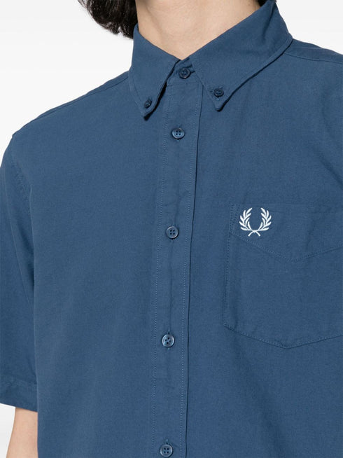 koszula bawełniana z haftowanym logo