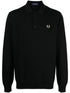 logo-embroidered wool-blend jumper