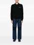 logo-embroidered wool-blend jumper