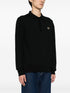 logo-embroidered wool-blend jumper