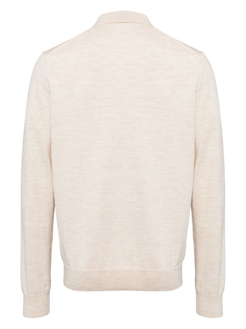 wool blend polo shirt