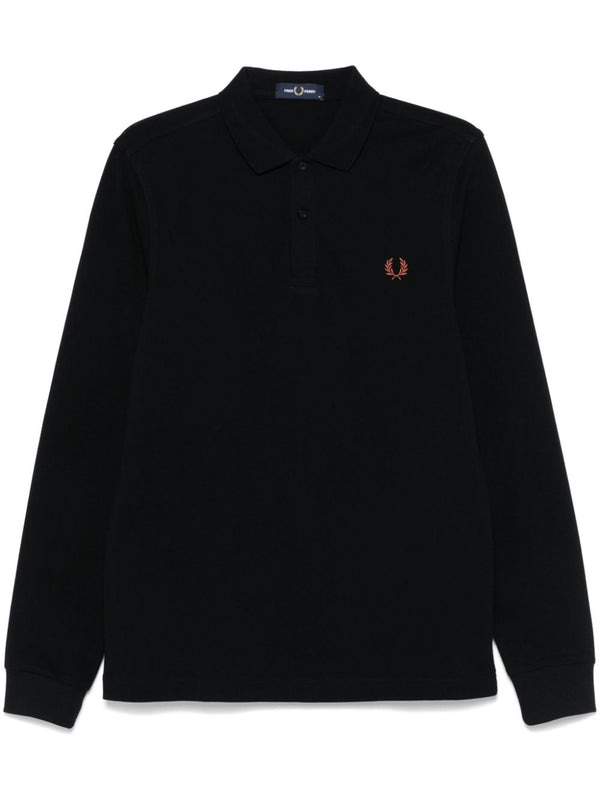 logo-embroidered polo shirt