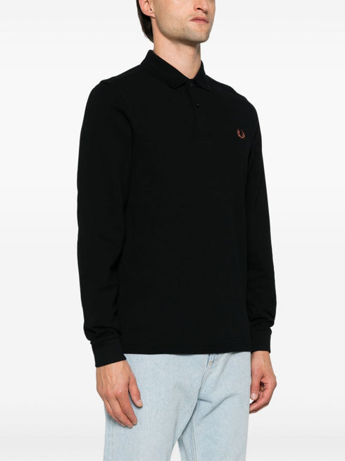 logo-embroidered polo shirt