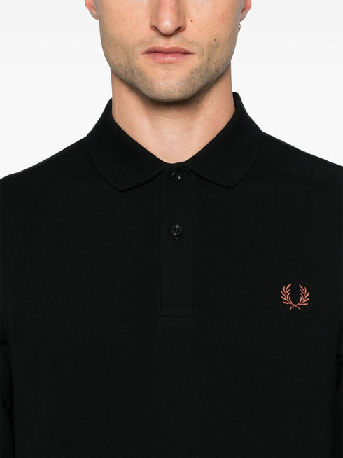 logo-embroidered polo shirt