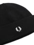 logo-embroidered knitted beanie