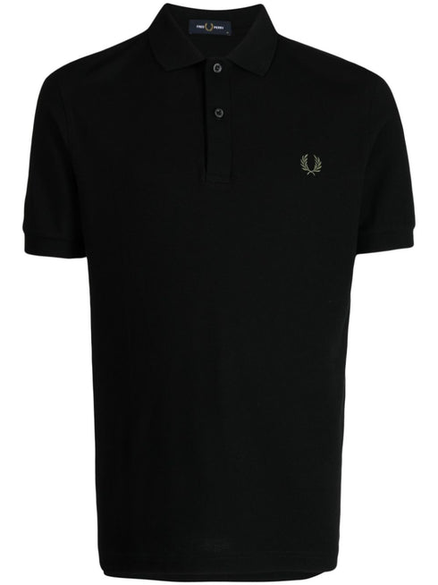 logo-embroidered cotton polo shirt