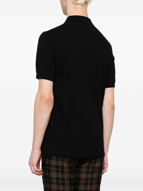 logo-embroidered cotton polo shirt