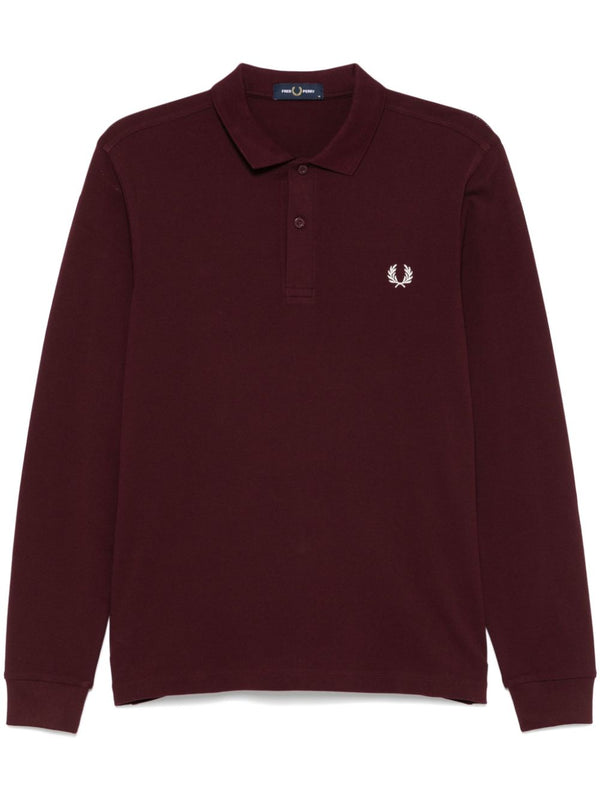 logo-embroidered polo shirt
