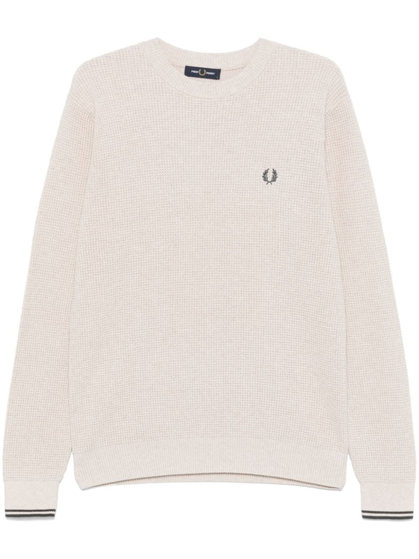 waffle-stitch sweater