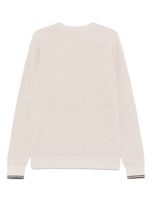 waffle-stitch sweater