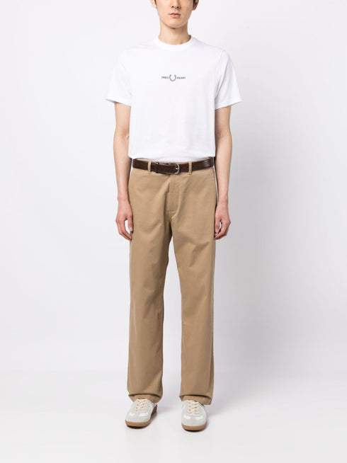 Koszulka z okrągłym dekoltem i nadrukowanym logo