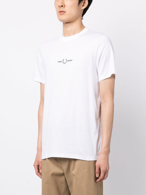 Koszulka z okrągłym dekoltem i nadrukowanym logo