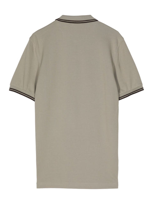 embroidered-logo cotton polo shirt