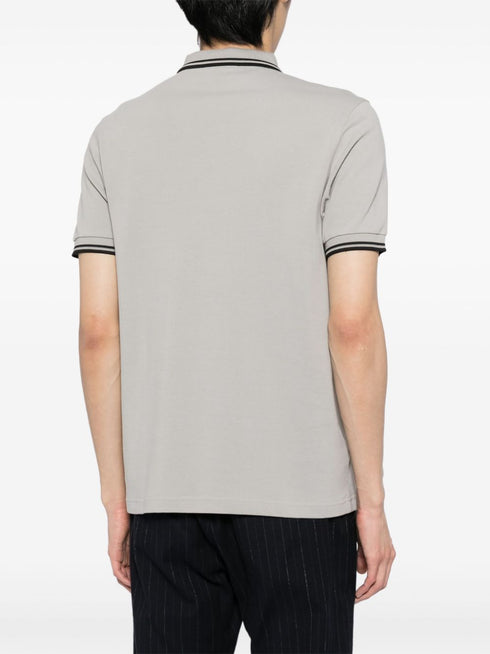 Laurel Wreath-embroidered cotton polo shirt