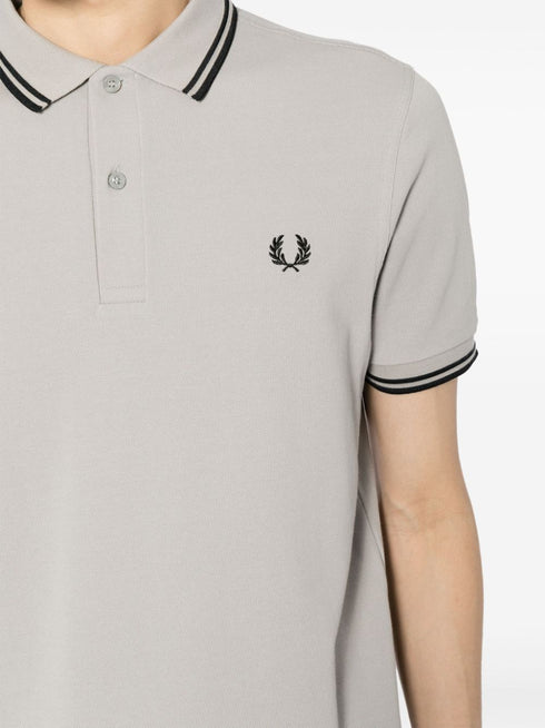 Laurel Wreath-embroidered cotton polo shirt